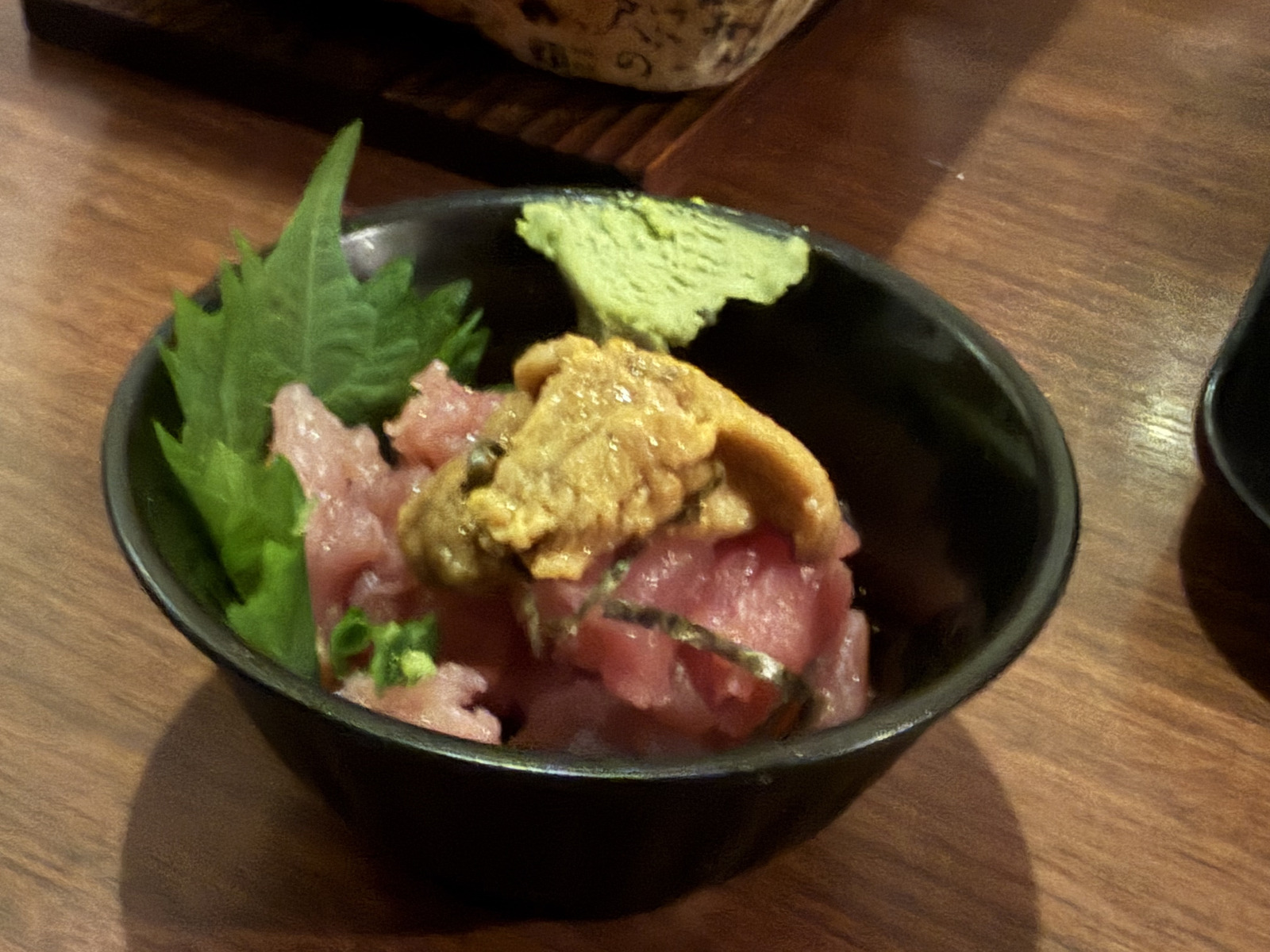 まぐろとうにの小丼
